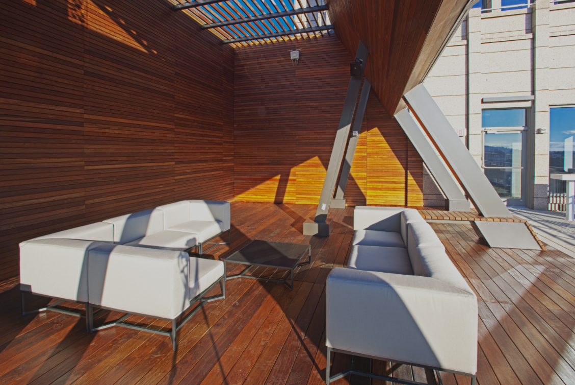 Rooftop lounge at Mindspace