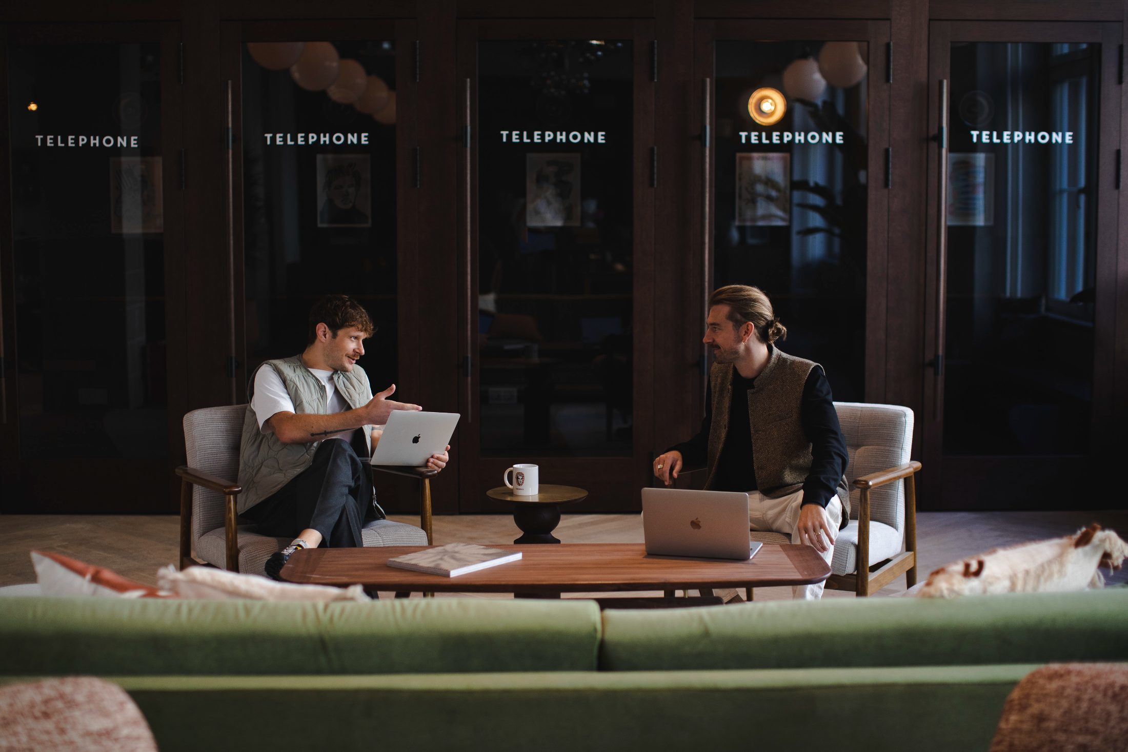 Interior — phone booths